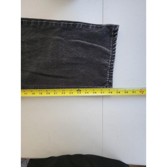 Carhartt Jeans Mens 40x30 Black Denim Workwear Relaxed Fit 3161 BLK Distressed - Picture 7 of 11
